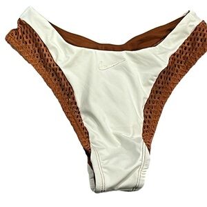 Nike Women's Swim Bottom -Ivory and Brown XS NWT